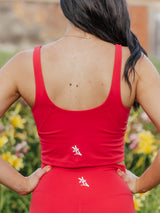 AG V-Neck Padded Active Top | Watermelon image 1