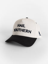 Georgia Southern Unisex | "Hail Southern" White Canvas Navy Bill Hat