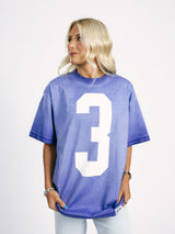 Georgia Southern Women's | "3" Navy Acid Wash Tee