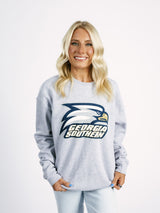 Georgia Southern Women's | "Eagle Head" Grey Crewneck