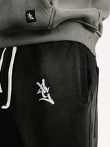 Black Acid Wash Sweatpants