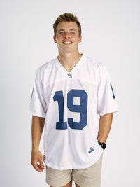 Georgia Southern men's white jersey by Arena Graffiti featuring the "JD" team name and athletic design.