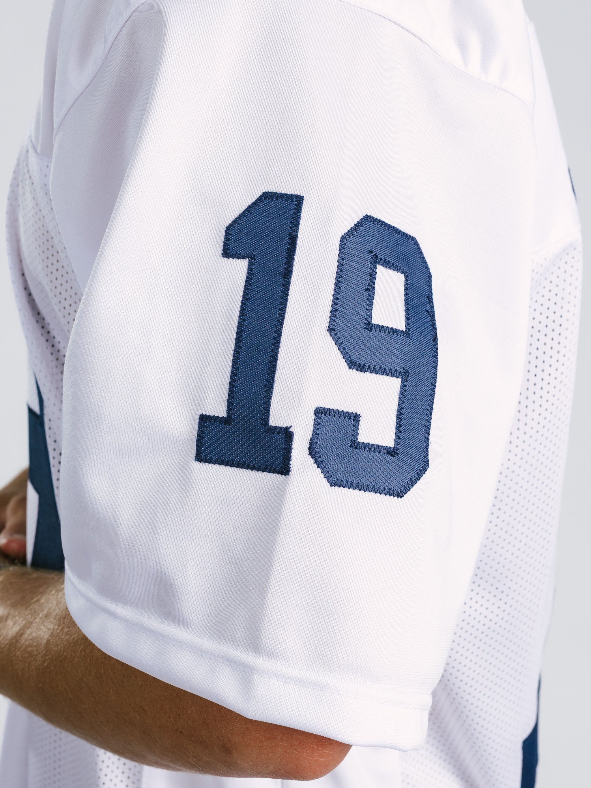 Georgia Southern men's white jersey by Arena Graffiti featuring the "JD" team logo and athletic fit.