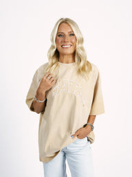 Georgia Southern Women's | "Gold Embroidered GATA" Acid Wash T-Shirt - Arena GraffitiArena Graffiti
