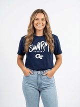 GT Yellow Jackets Women’s | “Swarm Tech” Tee - Arena GraffitiArena Graffiti