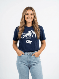 GT Yellow Jackets Women’s | “Swarm Tech” Tee - Arena GraffitiArena Graffiti