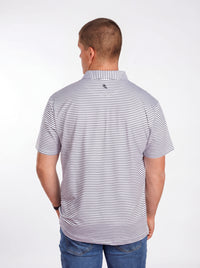Men's UGA Bulldogs Stripe Dawg Polo by Arena Graffiti, featuring a classic collared design with team colors and logo details.