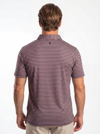 UGA Bulldogs men's Tri Stripe Mark polo shirt by Arena Graffiti, featuring the signature tri-stripe design and team logo.