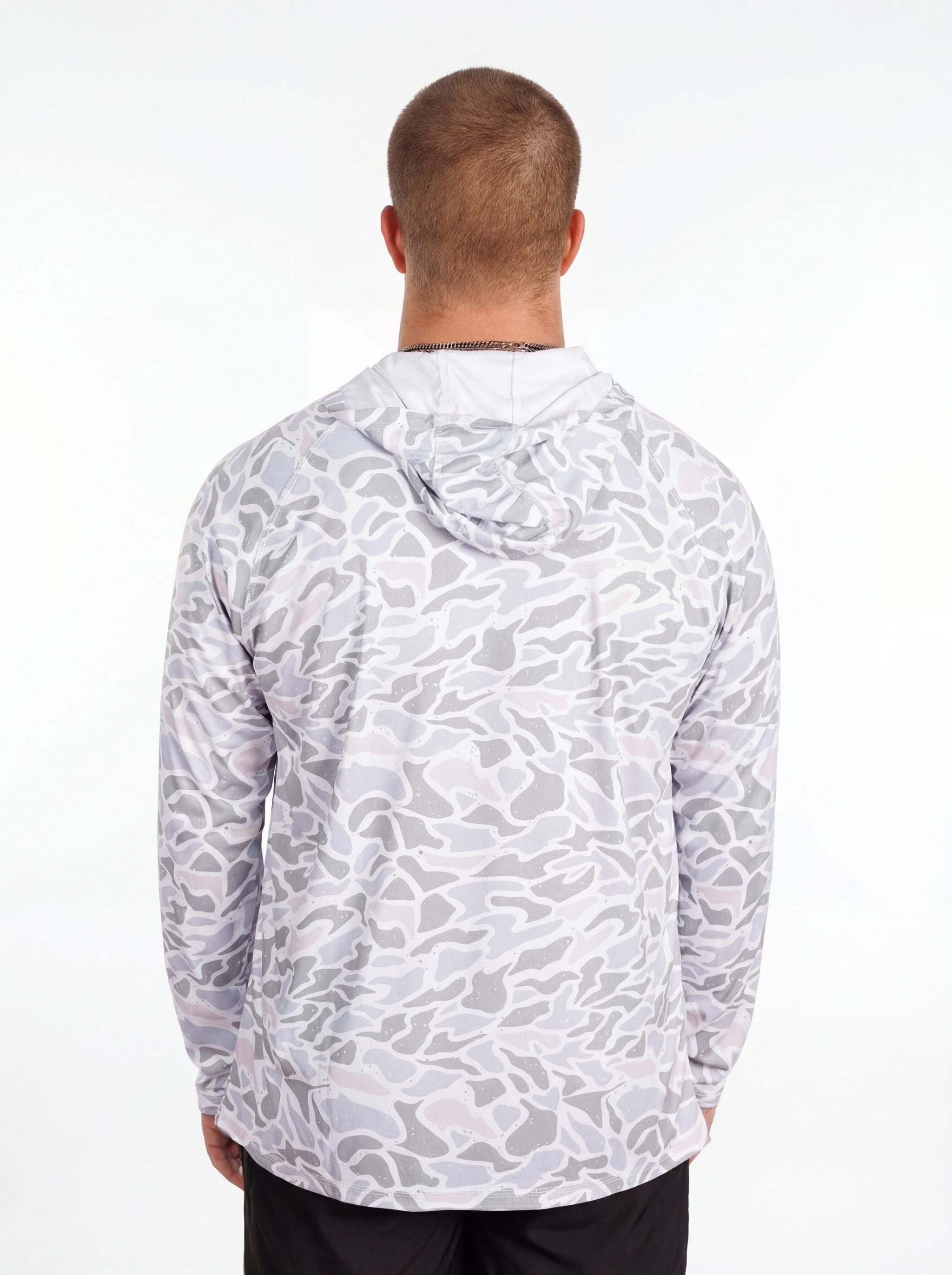 UGA Bulldogs men's Camo G Angler fishing shirt by Arena Graffiti, featuring camo pattern and fishing-themed design.