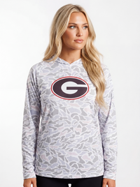 UGA Bulldogs Women’s | “Camo G Angler” Fishing Shirt