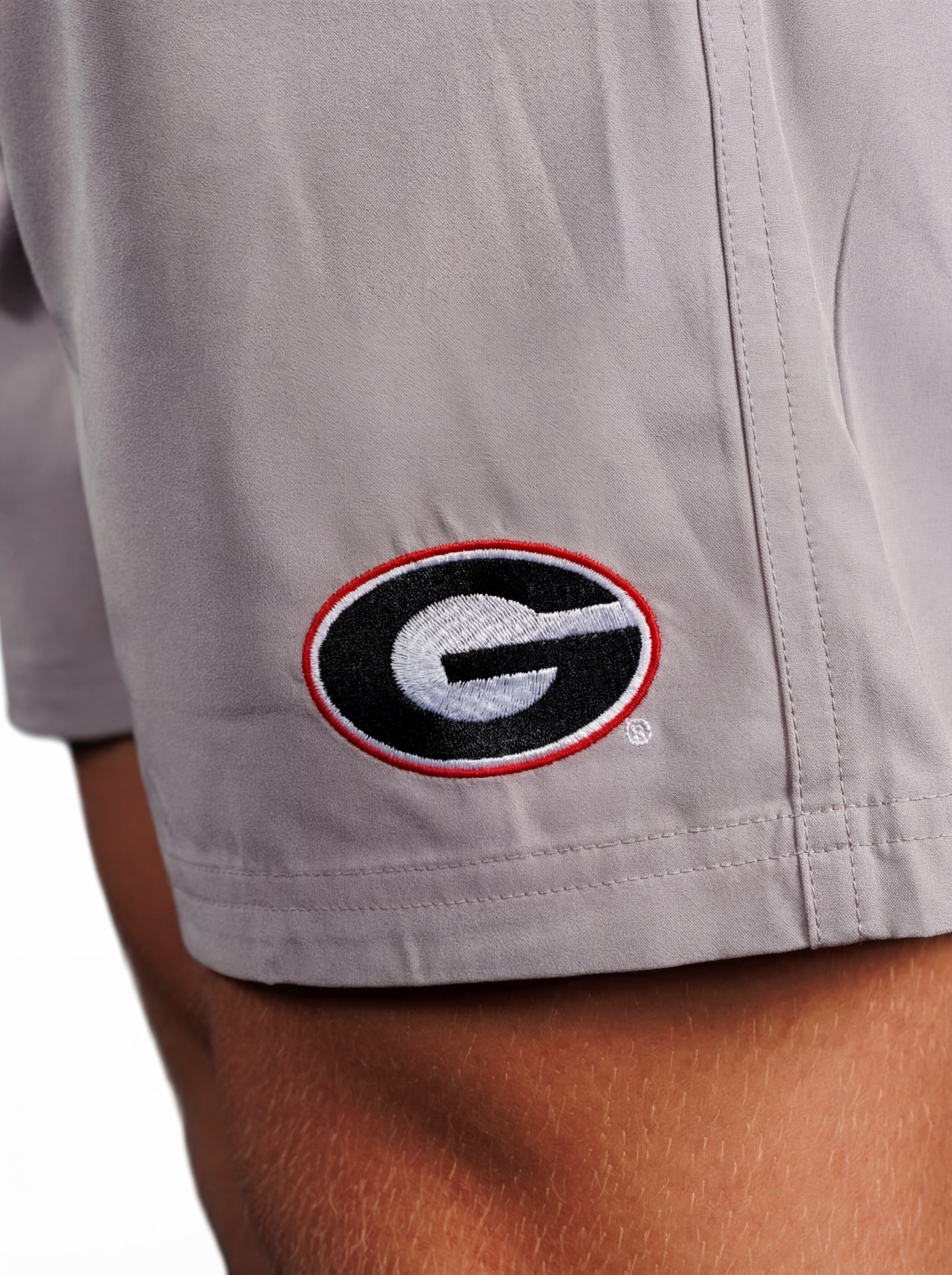 UGA Bulldogs men's oval G shorts by Arena Graffiti, featuring team logo and athletic design for comfortable game day wear.