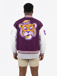 LSU Tigers Men's | "Varsity Retro Mike" Letterman Jacket