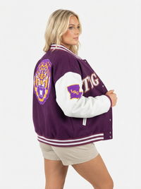 LSU Tigers Women's | "Varsity Mike" Letterman Jacket