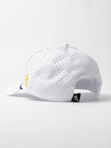 LSU Tigers Unisex | "Retro Mike Roped" Moisture Wicking White Hat