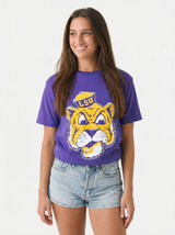 LSU Tigers Women's | "Retro Mike Head" T-Shirt