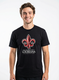 Louisiana Lafayette Men's | "Fleur-de-lis University of Louisiana" T-Shirt