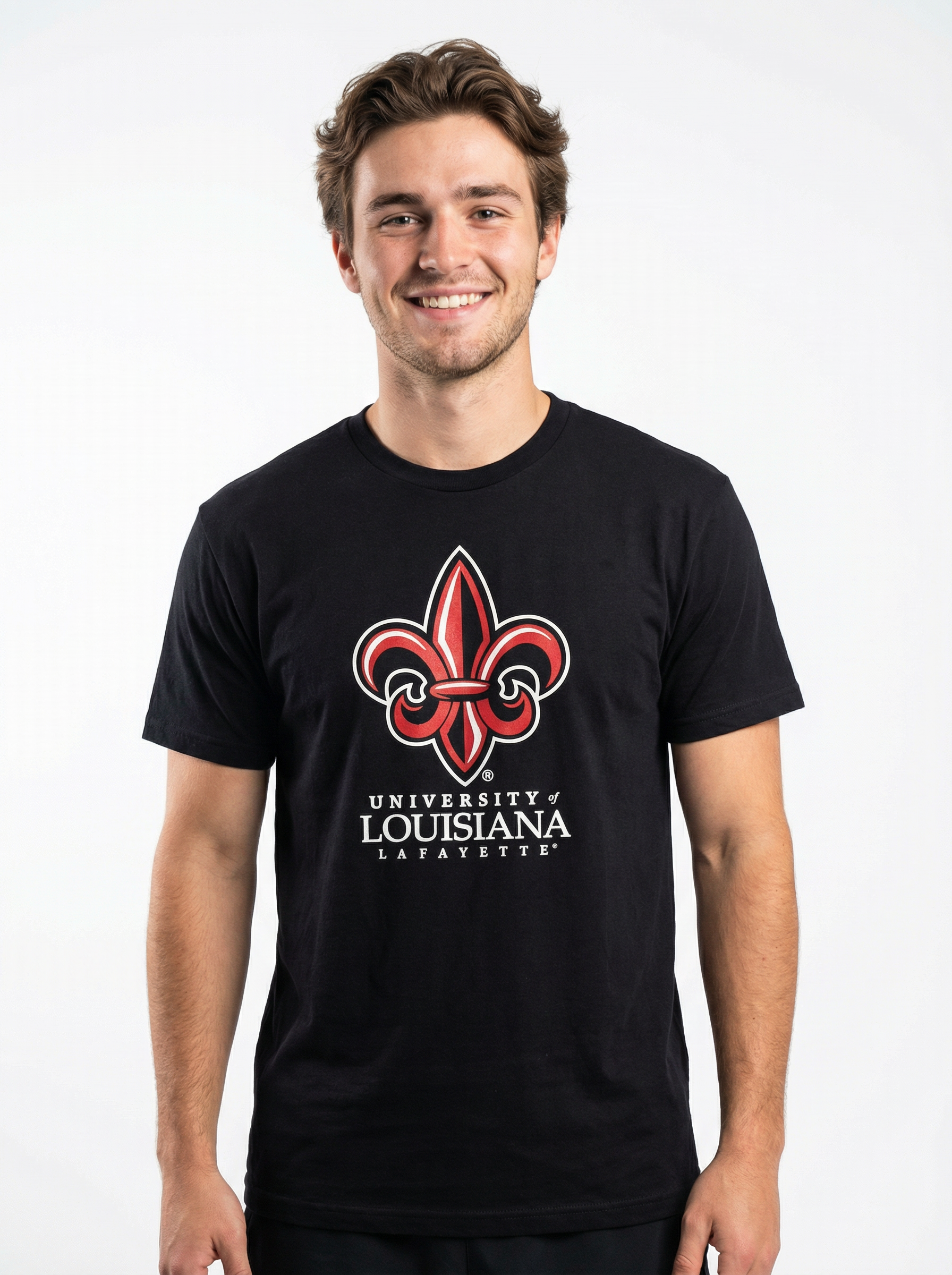 Louisiana Lafayette Men's | "Fleur-de-lis University of Louisiana" T-Shirt
