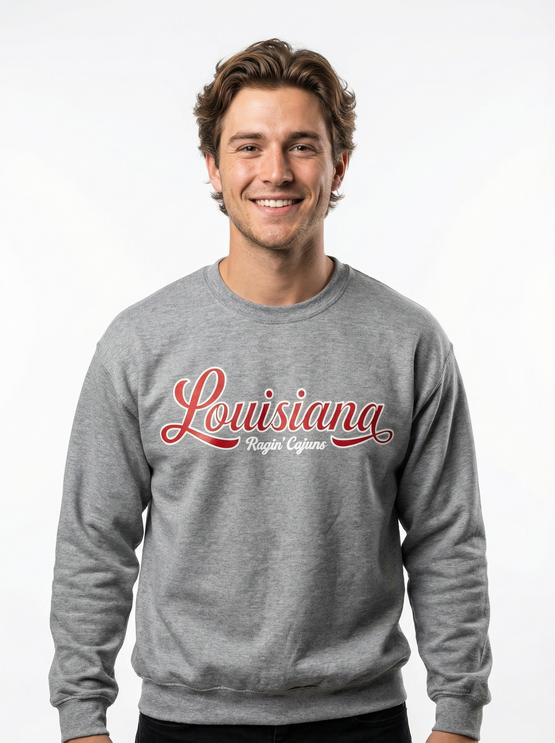 Louisiana Lafayette Men's | "Louisiana Ragin Cajuns" Crew Neck
