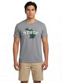 Michigan State Spartans Men's | "State Outline" Tee