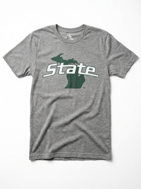 Michigan State Spartans Men's | "State Outline" Tee