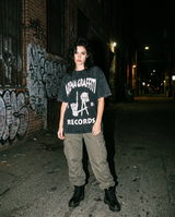 The Vinyl | Records Acid-Wash Tee — Women's