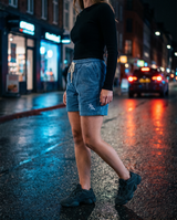 The Boardwalk | Corduroy Short (Blue) — Women's