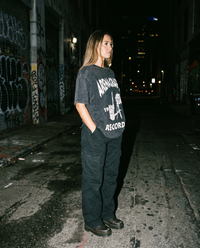 The Vinyl | Records Acid-Wash Tee — Women's