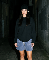 The Boardwalk | Corduroy Short (Blue) — Women's