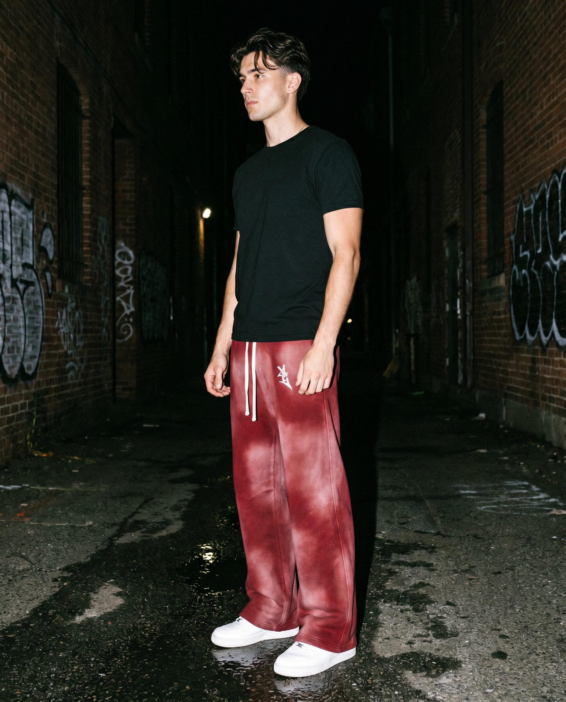 The Crimson | Acid-Wash Sweatpants — Men's
