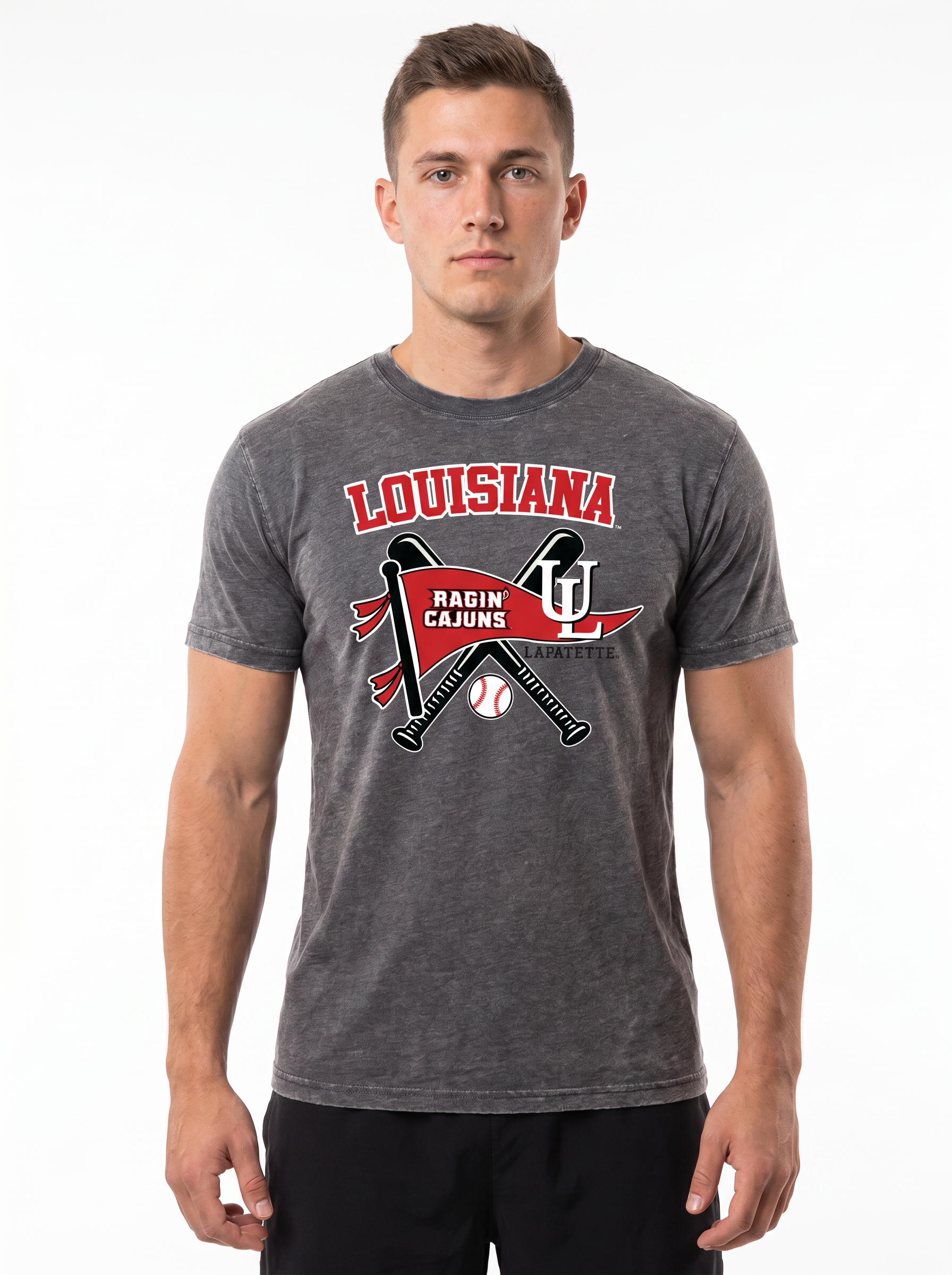Louisiana | Omaha Dreams Acid-Wash Tee — Men's
