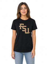 Florida State Seminoles Women's | Black "FSU Gold" Tee