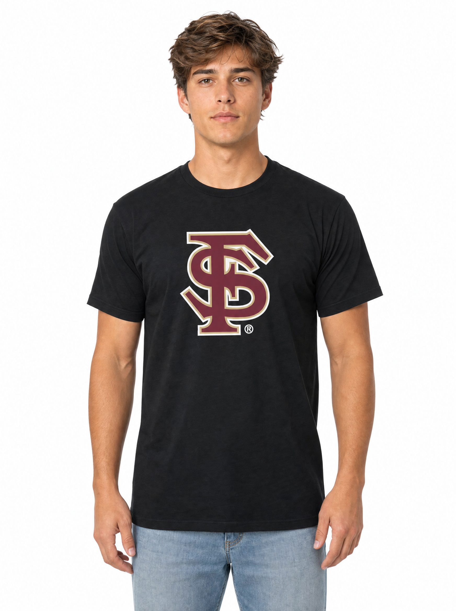 Florida State Seminoles Men's | Black "FS Spear" Tee