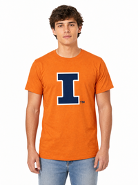 Illinois Fighting Illini Men's | Orange "Block I" Tee