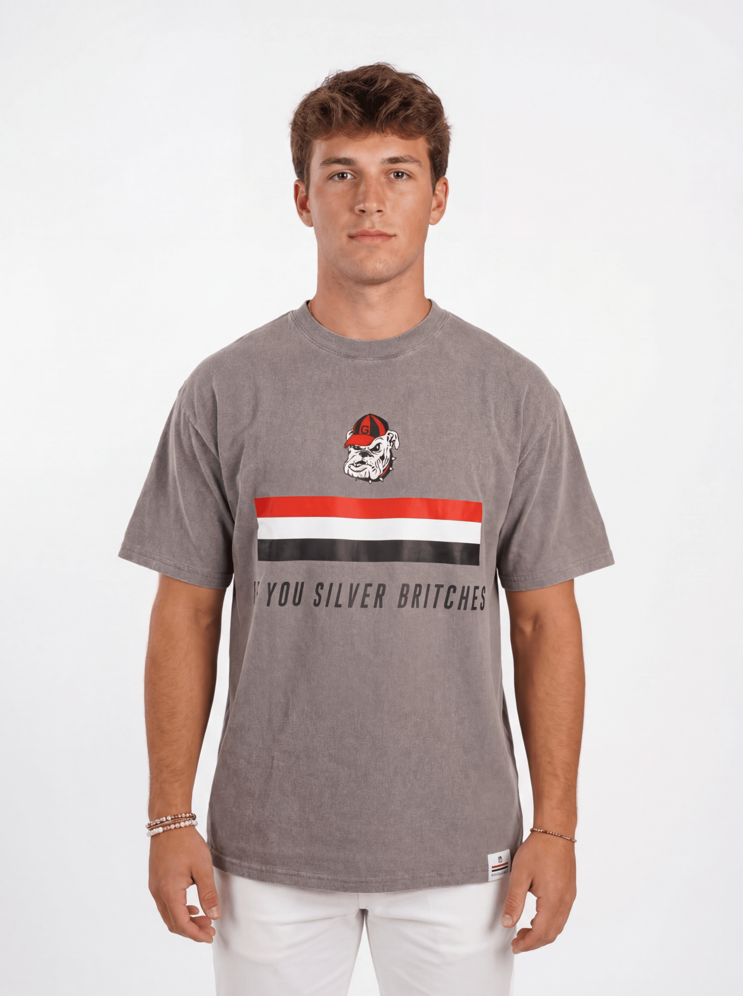 UGA Bulldogs Men’s | “Silver Britches” Tee - Arena GraffitiArena Graffiti