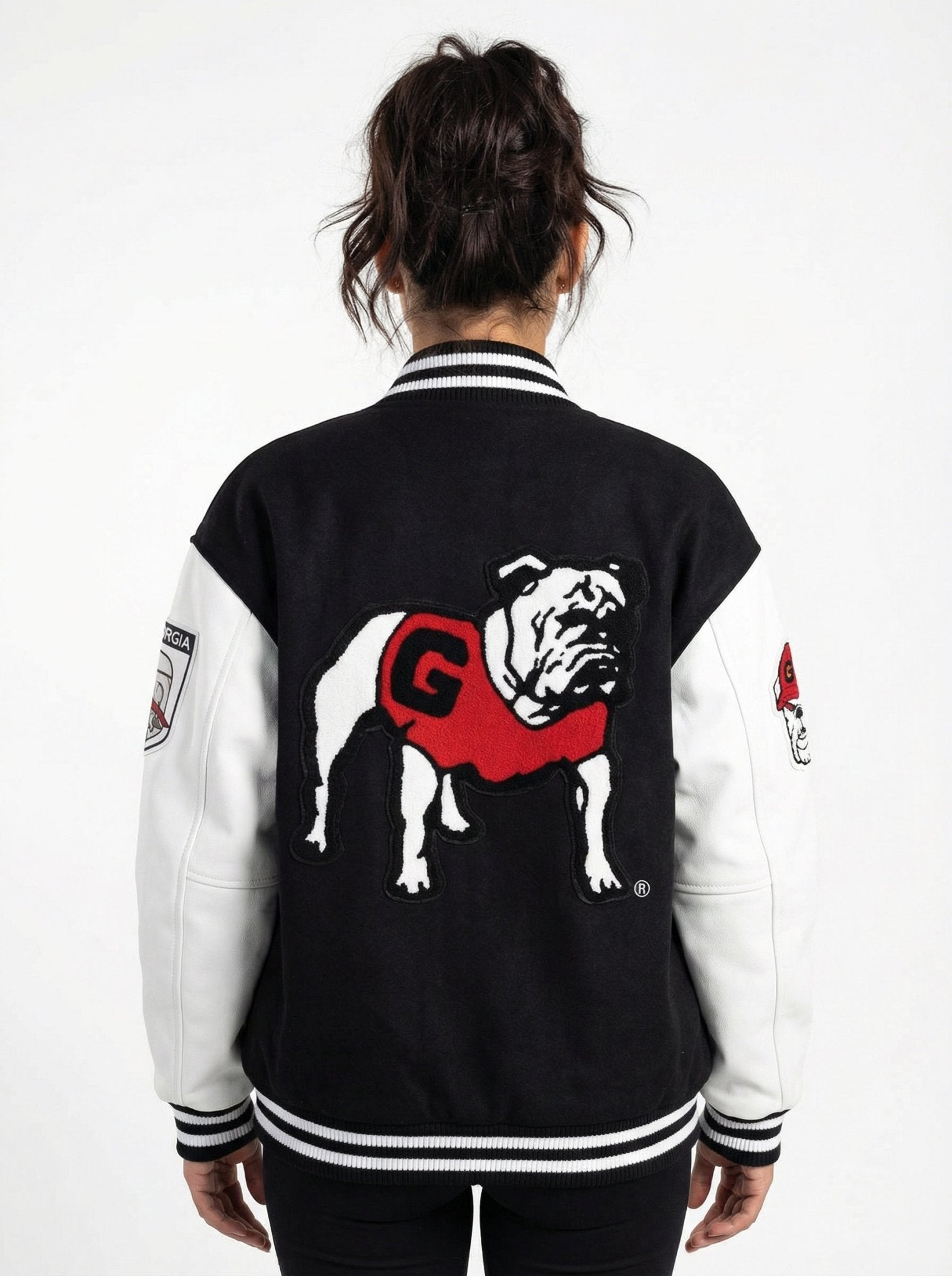 UGA Bulldogs Women's | “Iron Varsity” Letterman Jacket - Arena GraffitiArena Graffiti